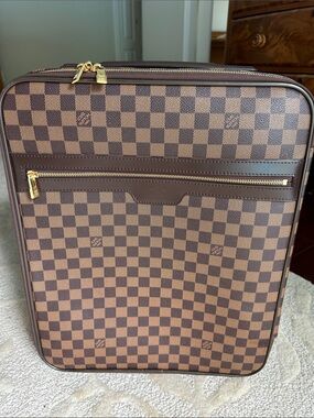 Louis Vuitton Brown Pegase 45 Damier Ebene Travel Carry-On Bag